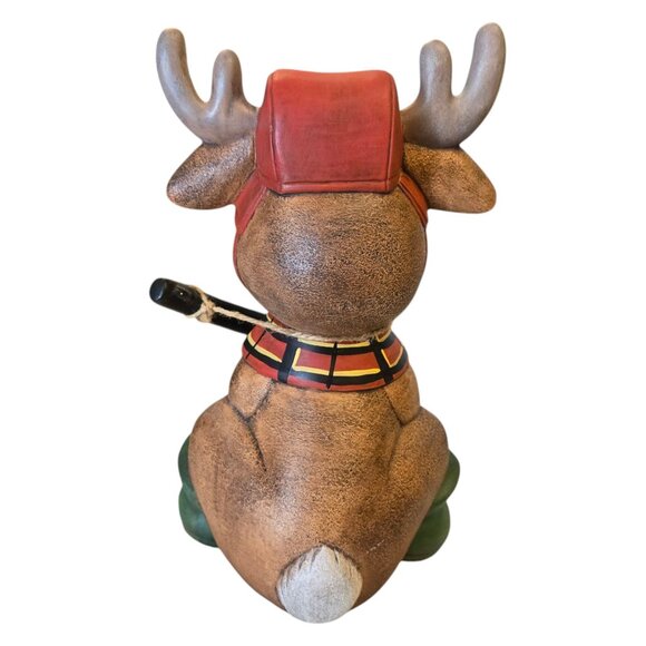 Hunter Deer Figurine Ceramic 10 Inch Hunting Cabin Decor Camo Camouflage - Picture 11 of 16